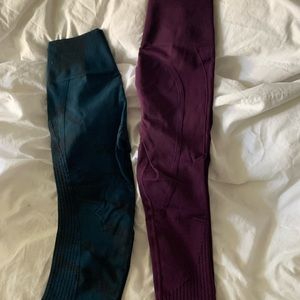 2 Lululemon leggings both crop in length size 6